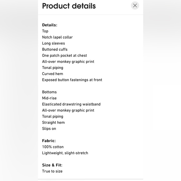 Desmond & Dempsey Long Pyjama Set Blue and Pink - S - Picture 8 of 8